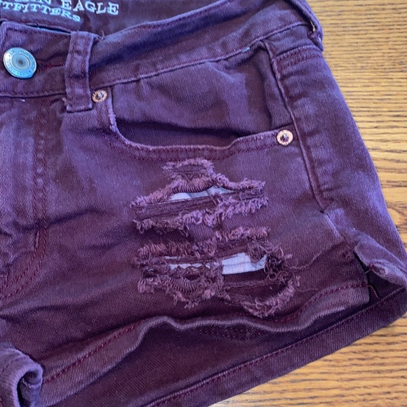 American Eagle maroon shorts - Picture 2 of 6
